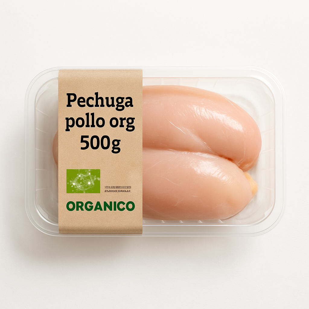 Pechuga pollo org 500g