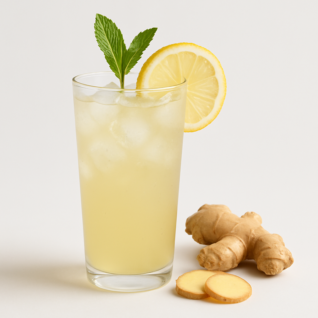Limonada con jengibre