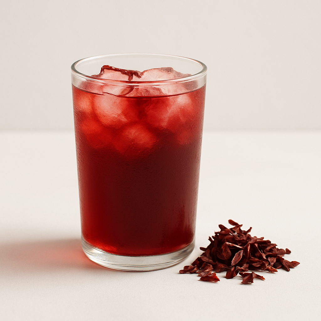 Infusión de hibisco frío